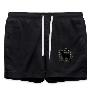 Cerf - Short de bain - noir - Devant - AI Model Male 185 light (185cm)
