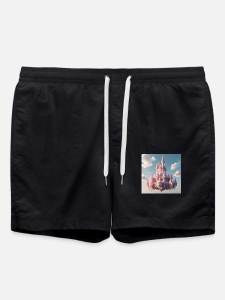 Schloss - Badeshorts - Schwarz