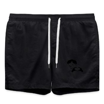 Maincœur Femme - Short de bain - noir - Devant - AI Model Male 185 light (185cm)
