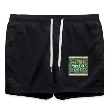 Mum & Dads Tiki Bar - Swim Trunks - black - Front - AI Model Male 185 light (185cm)