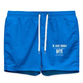 I'm funny and I have a big gift cock - Swim Trunks - cobalt blue - Front