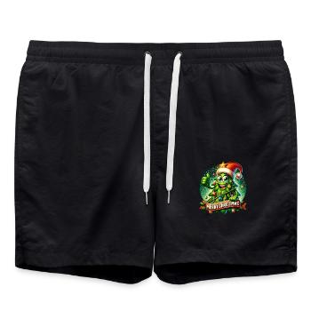 Le sapin de noel - Short de bain - noir - Devant - AI Model Male 185 light (185cm)