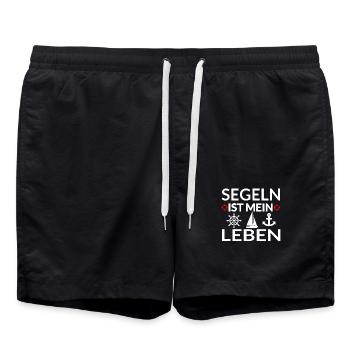 Segeln - Badeshorts - Schwarz - Vorne - AI Model Male 185 light (185cm)