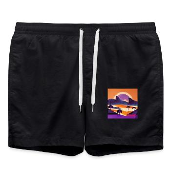 Shelter - Swim Trunks - black - Front - AI Model Male 185 light (185cm)