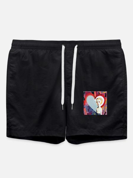 Eyes full of love - Swim Trunks - black