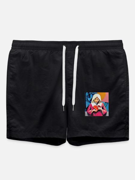 Unconditional love - Swim Trunks - black