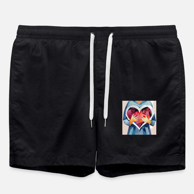 Von ganzem Herzen - Badeshorts - Schwarz