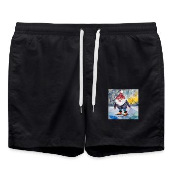 Für Krallen - Badeshorts - Schwarz - Vorne - AI Model Male 185 light (185cm)