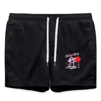 Shamisen painball rocker - Swim Trunks - black - Front - AI Model Male 185 light (185cm)