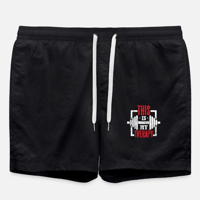 This is my Therapy - Swim Trunks - black