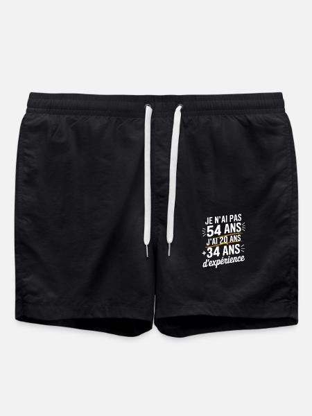 Humor Anniversaries 54 years - Swim Trunks - black