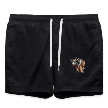 stier - Badeshorts - Schwarz - Vorne - AI Model Male 185 light (185cm)