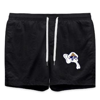 Lustiger kleiner Elefant Kopf Kapitän Süß Niedlich - Badeshorts - Schwarz - Vorne - AI Model Male 185 light (185cm)