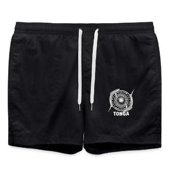 Tonga Blue Sharks - Swim Trunks - black - Front - AI Model Male 185 light (185cm)