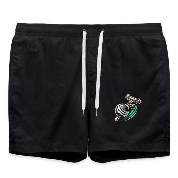 Logo du croquet - Short de bain - noir - Devant - AI Model Male 185 light (185cm)