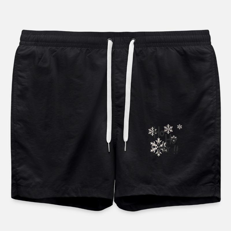Ho Ho Ho - Badeshorts - Schwarz