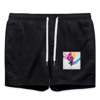 Evolve or repeat - Badeshorts - Schwarz - Vorne - AI Model Male 185 light (185cm)