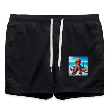 JUIL - Short de bain - noir - Devant - AI Model Male 185 light (185cm)