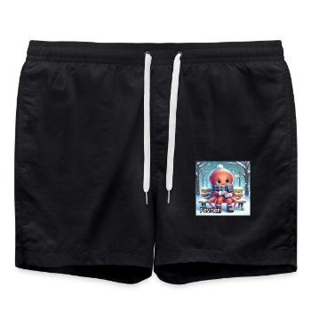 FEV - Short de bain - noir - Devant - AI Model Male 185 light (185cm)