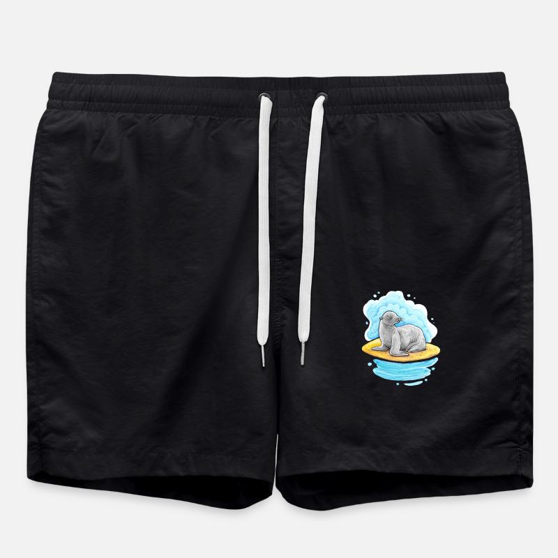 Otarie - Short de bain - noir