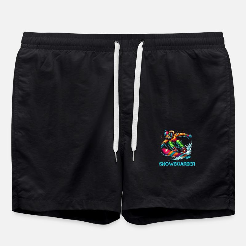 Snowboarders - Swim Trunks - black