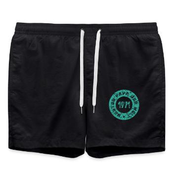 1971 - Short de bain - noir - Devant - AI Model Male 185 light (185cm)