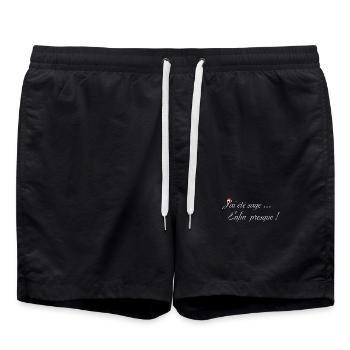 j ai été sage ... - Short de bain - noir - Devant - AI Model Male 185 light (185cm)