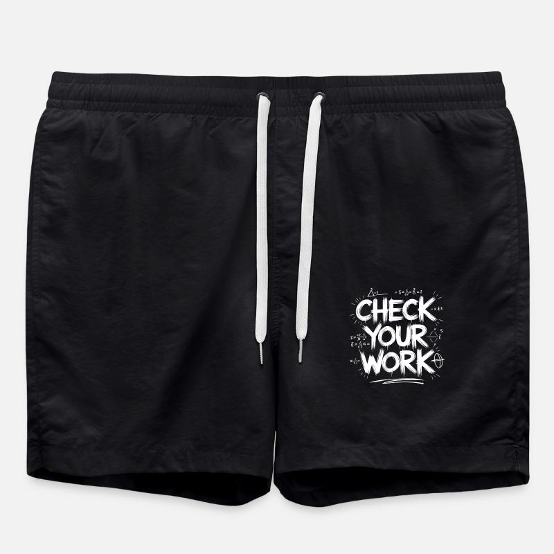 Math Teacher Inspiration - Swim Trunks - black