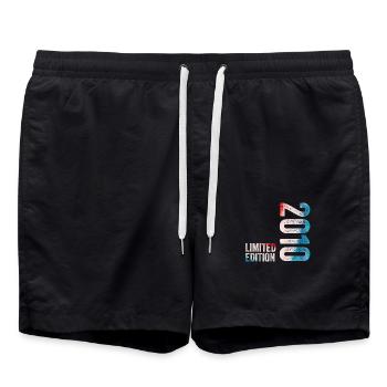 2010 Limited Edition Geburtstagsgeschenk 2010 - Badeshorts - Schwarz - Vorne - AI Model Male 185 light (185cm)