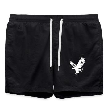 Beau style de tatouage d’aigle volant - Short de bain - noir - Devant - AI Model Male 185 light (185cm)