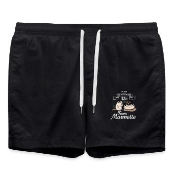 Team Marmotte - Short de bain - noir - Devant - AI Model Male 185 light (185cm)