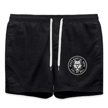 MMA-Kämpfe - Badeshorts - Schwarz - Vorne - AI Model Male 185 light (185cm)