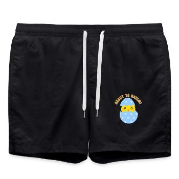 About to Hatch Boy - Swim Trunks - black - Front - AI Model Male 185 light (185cm)