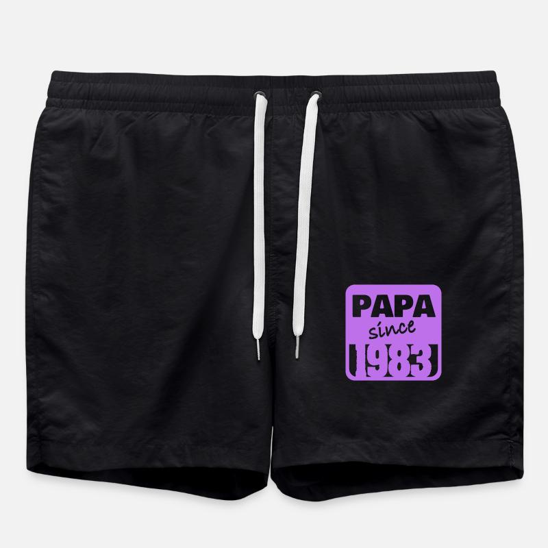 Papa 1983 - Short de bain - noir
