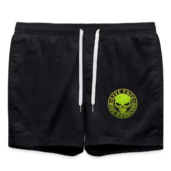 Moto Moto Rebel Legend Ride Vintage Anniversaire - Short de bain - noir - Devant - AI Model Male 185 light (185cm)