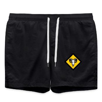 Gotland - Badeshorts - Schwarz - Vorne - AI Model Male 185 light (185cm)