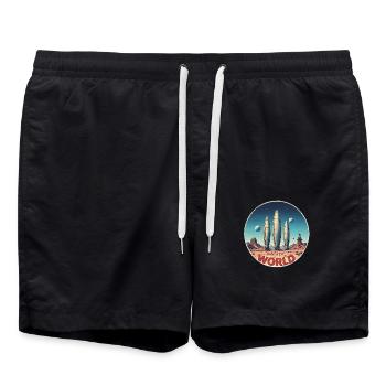 Brave New World 00345125 - Badeshorts - Schwarz - Vorne - AI Model Male 185 light (185cm)