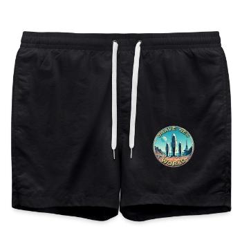 Brave New World 00345122 - Badeshorts - Schwarz - Vorne - AI Model Male 185 light (185cm)