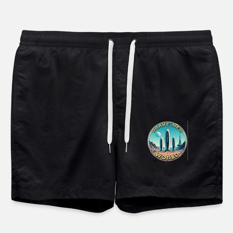 Brave New World 00345122 - Swim Trunks - black