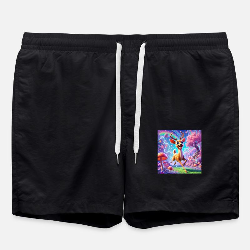 WUNDERHIRSCH - Badeshorts - Schwarz