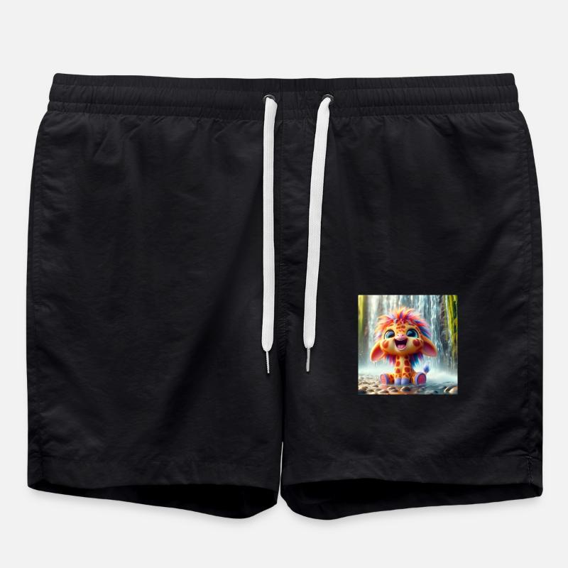 giraffewasserfall - Badeshorts - Schwarz