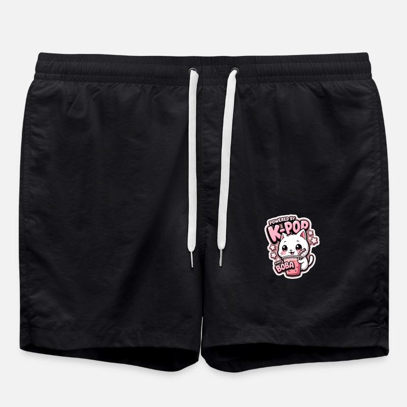 PINK BOBA - Swim Trunks - black