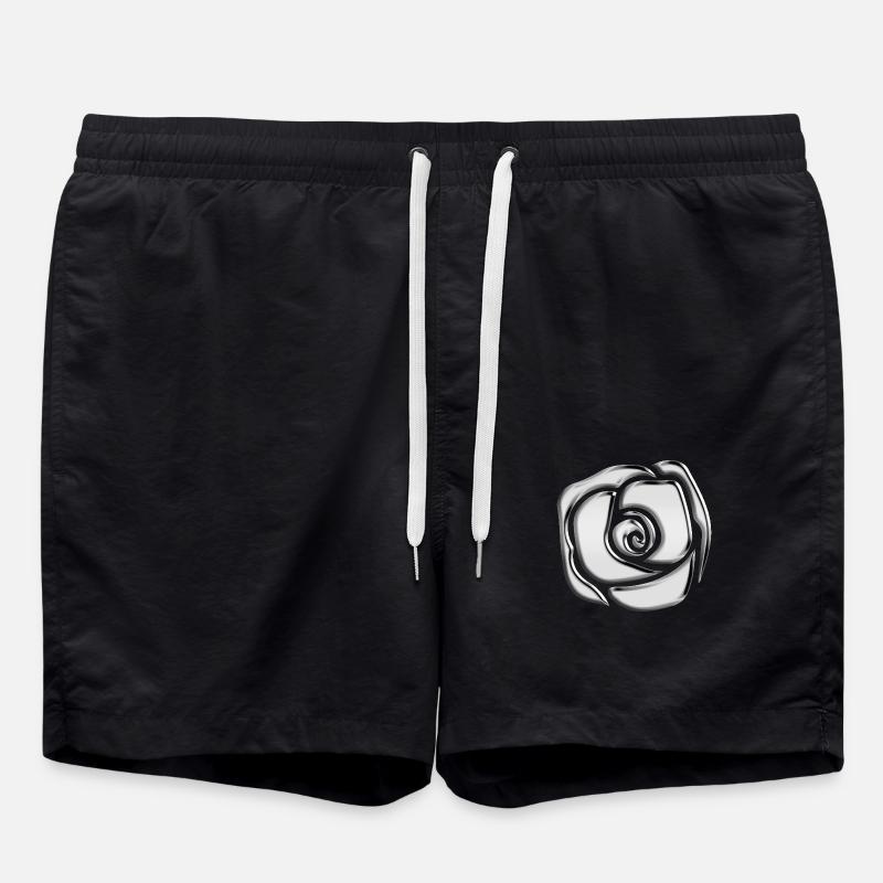 T-shirt rose chromé - Short de bain - noir