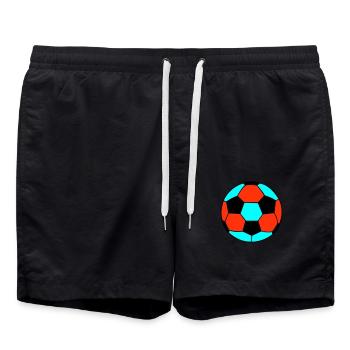 Soccer 2 - Swim Trunks - black - Front - AI Model Male 185 light (185cm)