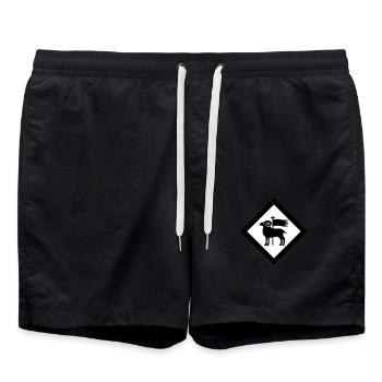 Gotland - Badeshorts - Schwarz - Vorne - AI Model Male 185 light (185cm)