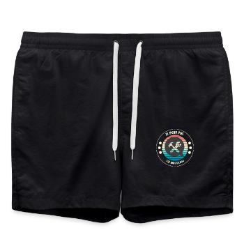 Je peux pas jai bricolage - Short de bain - noir - Devant - AI Model Male 185 light (185cm)