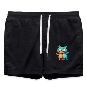 Forest Monster 0790895 - Swim Trunks - black - Front - AI Model Male 185 light (185cm)