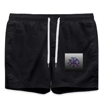 Alpha and Omega - Swim Trunks - black - Front - AI Model Male 185 light (185cm)