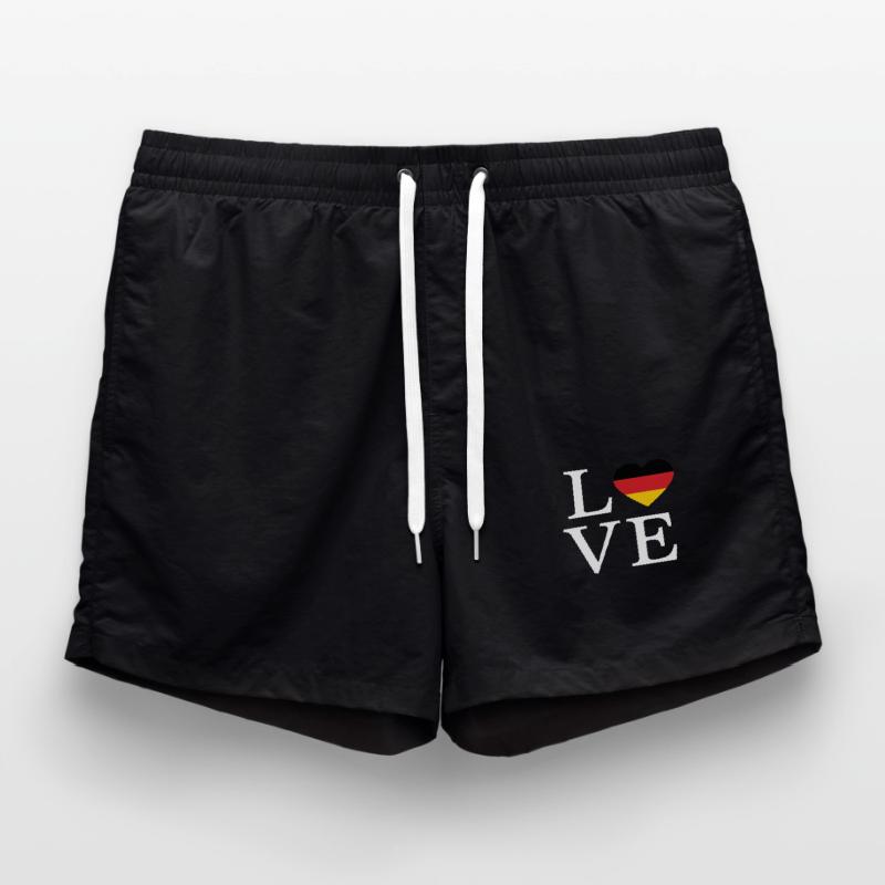 Germany Minimalist Script Swim Trunks