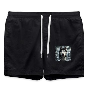 Hasky I - Badeshorts - Schwarz - Vorne - AI Model Male 185 light (185cm)